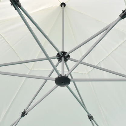 Hexagonal Pop-Up Foldable Marquee Cream White