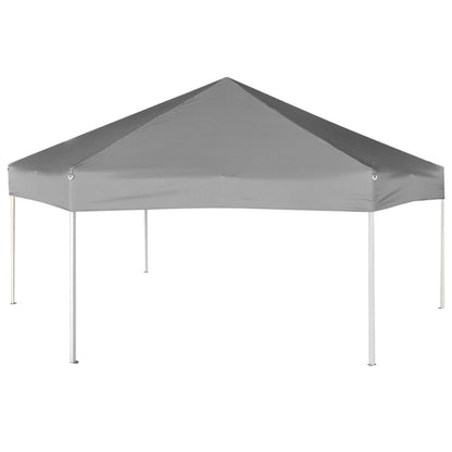 Hexagonal Pop-Up Marquee with 6 Sidewalls Grey