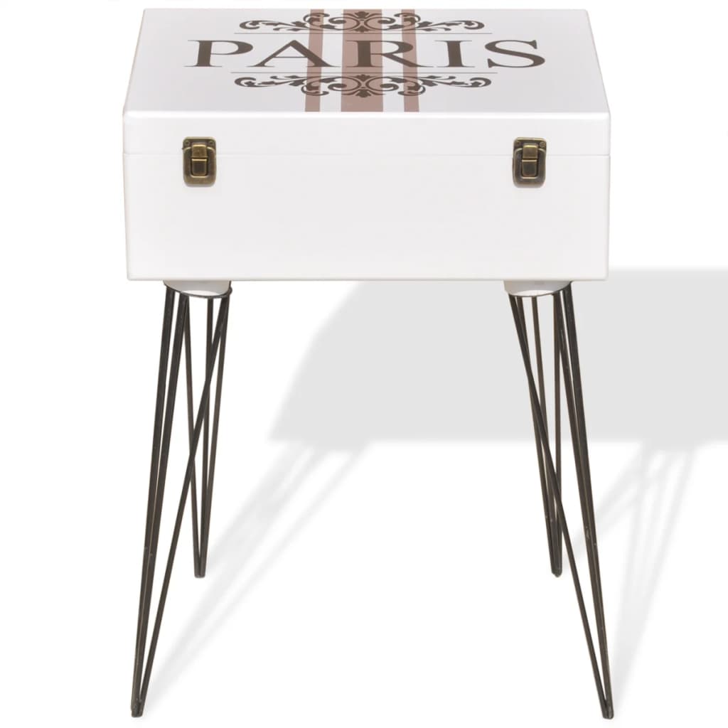 Side Cabinet White - 40×30×57cm