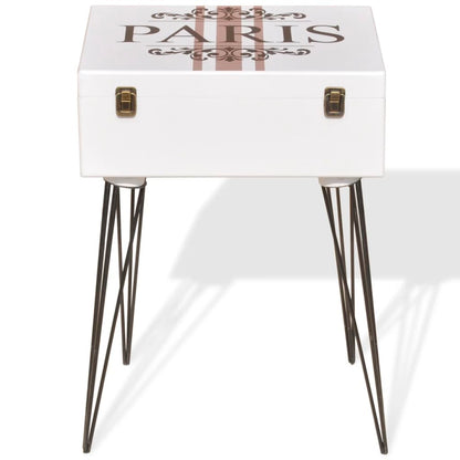 Side Cabinet White - 40×30×57cm