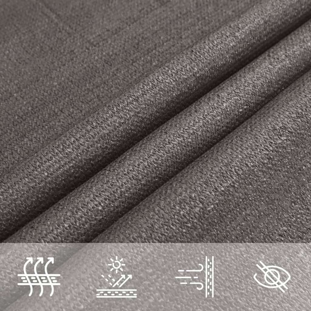 Sunshade Sail HDPE Rectangular Anthracite - 2×4m