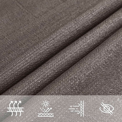 Sunshade Sail HDPE Rectangular Anthracite - 2×4m