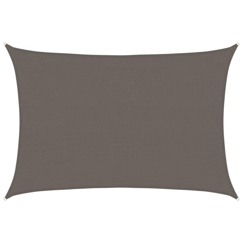 Sunshade Sail HDPE Rectangular Anthracite - 4×6m