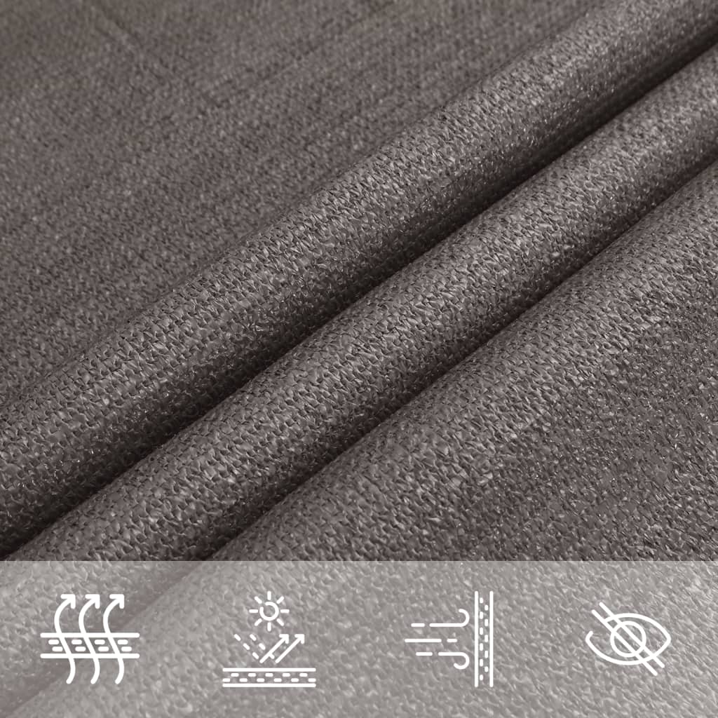 Sunshade Sail HDPE Rectangular Anthracite - 4×6m