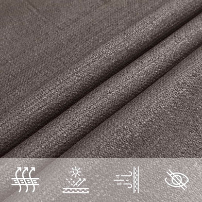 Sunshade Sail HDPE Rectangular Anthracite - 4×6m