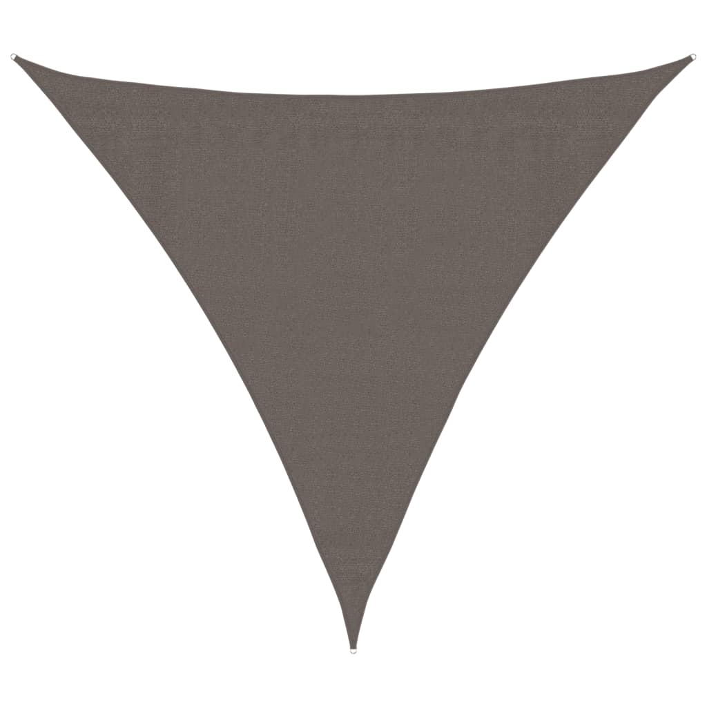 Sunshade Sail HDPE Triangular Anthracite - 3.6×3.6×3.6m