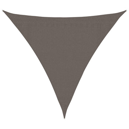 Sunshade Sail HDPE Triangular Anthracite - 3.6×3.6×3.6m
