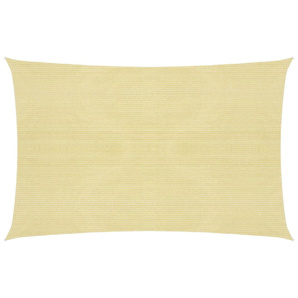 Sunshade Sail HDPE Rectangular Beige