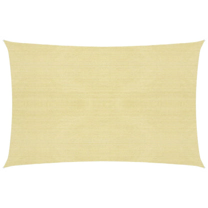 Sunshade Sail HDPE Rectangular Beige