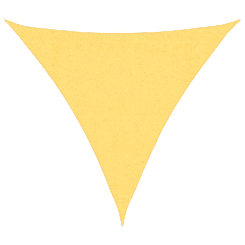 Sunshade Sail HDPE Triangular Beige - 3.6×3.6×3.6m