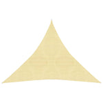 Sunshade Sail HDPE Triangular  Beige