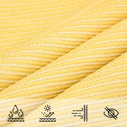 Sunshade Sail HDPE Triangular Beige - 3.6×3.6×3.6m