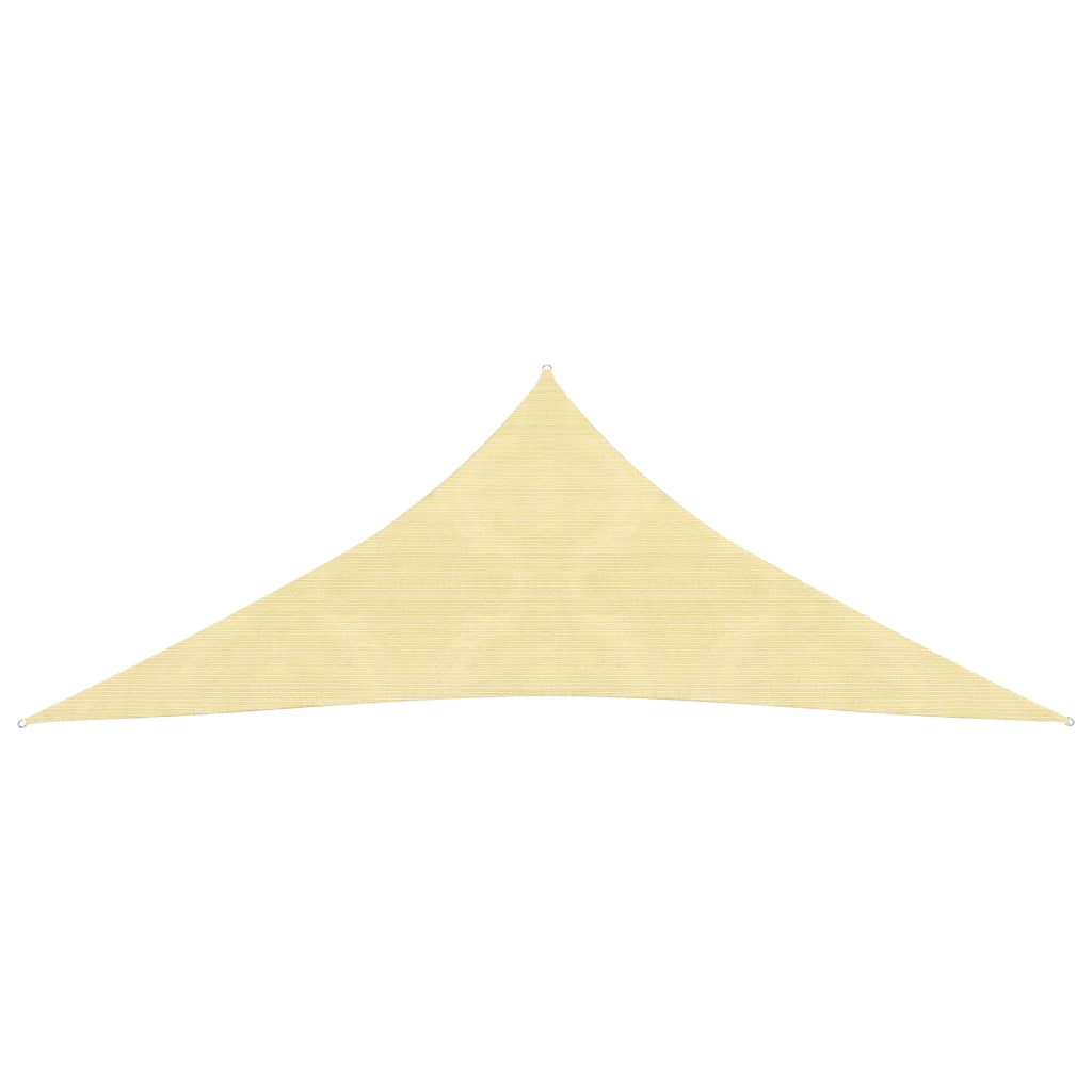 Sunshade Sail HDPE Triangular Beige