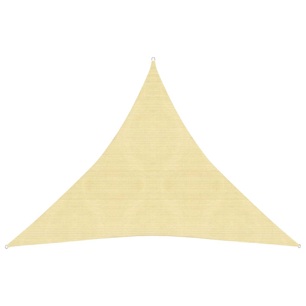 Sunshade Sail HDPE Triangular Beige