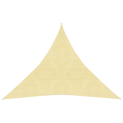 Sunshade Sail HDPE Triangular Beige