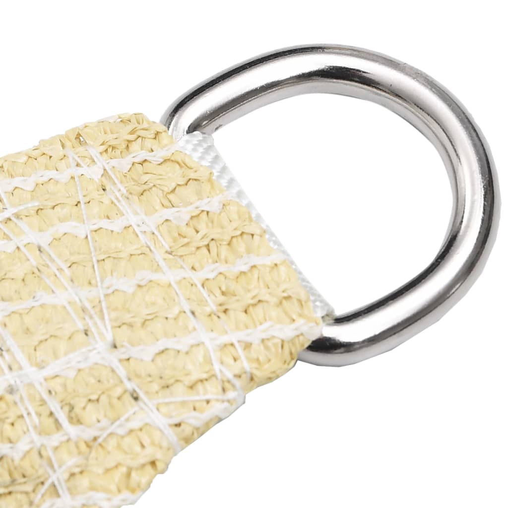 Sunshade Sail HDPE Triangular Beige