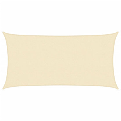 Sunshade Sail HDPE Rectangular Cream - 2×4m