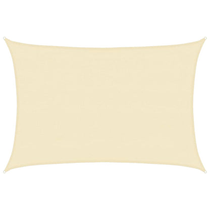Sunshade Sail HDPE Rectangular Cream - 4×6m