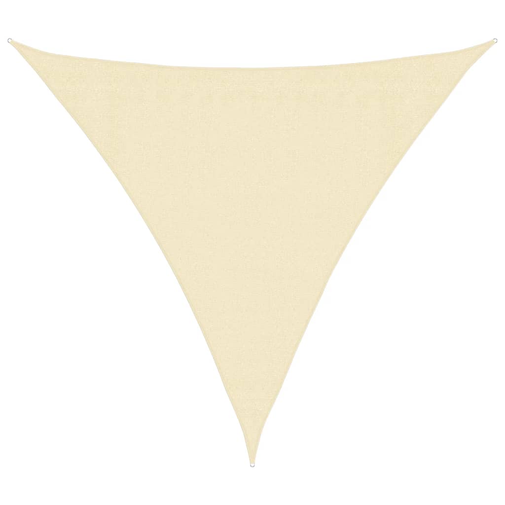 Sunshade Sail HDPE Triangular Cream