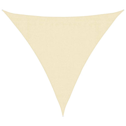 Sunshade Sail HDPE Triangular Cream