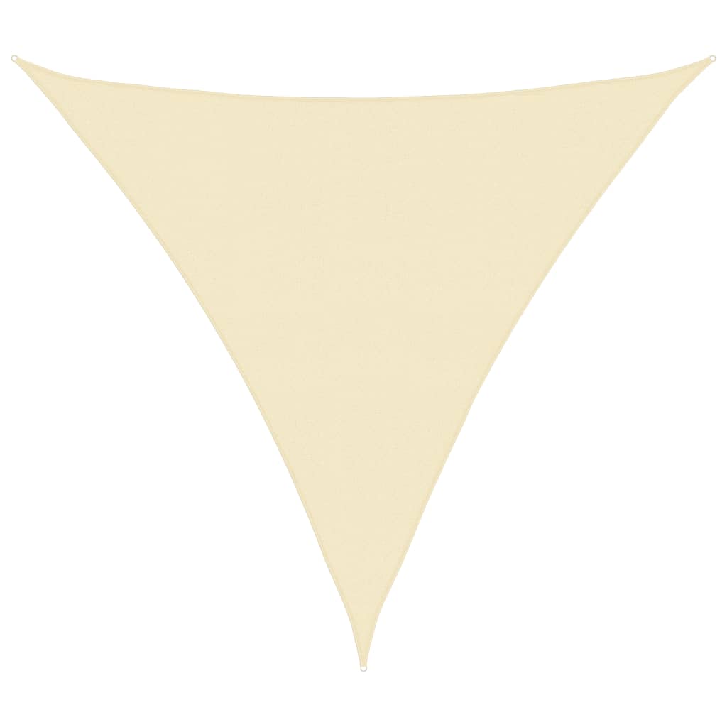 Sunshade Sail HDPE Triangular - Cream