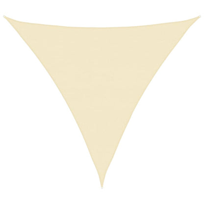 Sunshade Sail HDPE Triangular - Cream