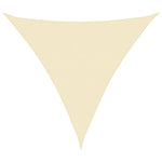Sunshade Sail HDPE Triangular - Cream
