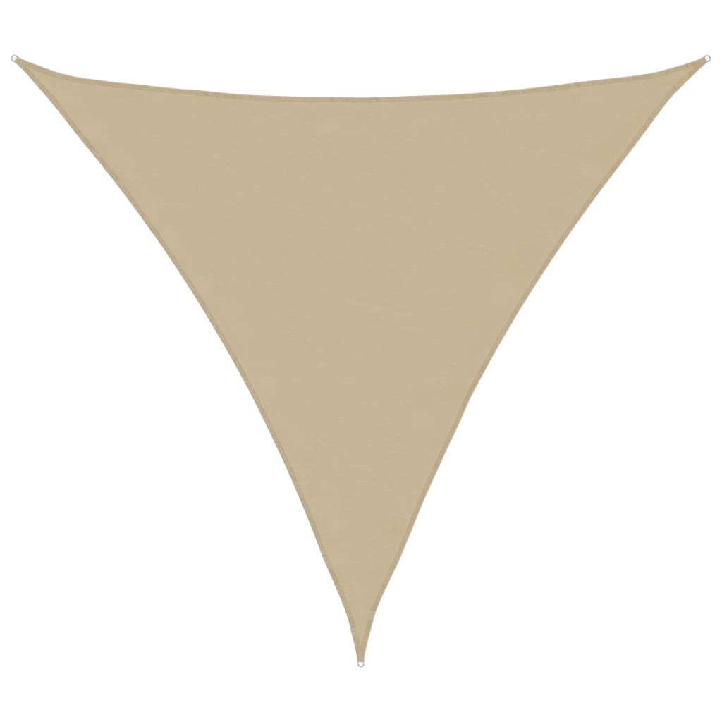 Sunshade Sail Oxford Fabric Triangular  Beige