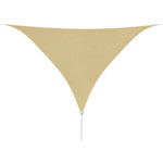Sunshade Sail Oxford Fabric Triangular  Beige