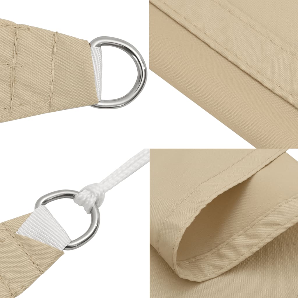 Sunshade Sail Oxford Fabric Triangular - Beige