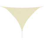 Sunshade Sail Oxford Fabric Triangular  Cream