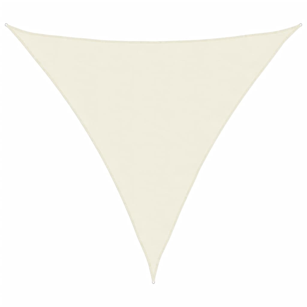 Sunshade Sail Oxford Fabric Triangular Cream