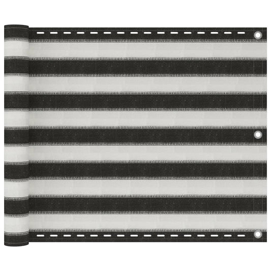 Balcony Screen HDPE  Anthracite and White