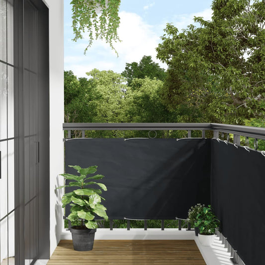 Balcony Screen Oxford Fabric Anthracite - 75×400cm