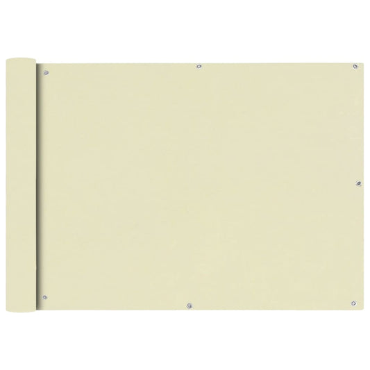 Balcony Screen Oxford Fabric - Cream