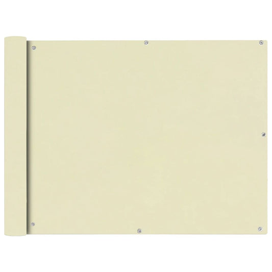 Balcony Screen Oxford Fabric, Cream