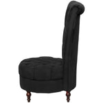 High Back Sofa Chair Black Fabric