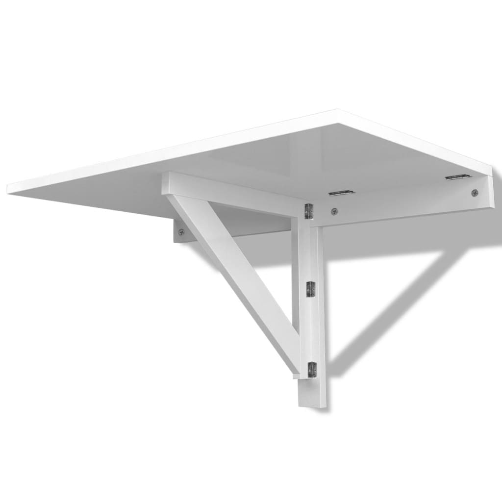 Folding Wall Table White