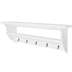 Coat Rack MDF White Baroque Style