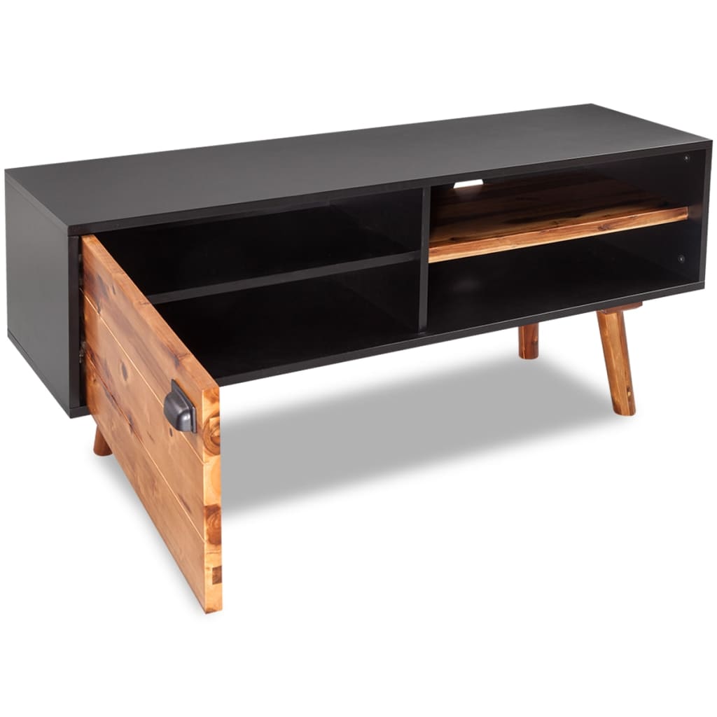 Tv Cabinet Solid Acacia Wood - 120×35×50cm