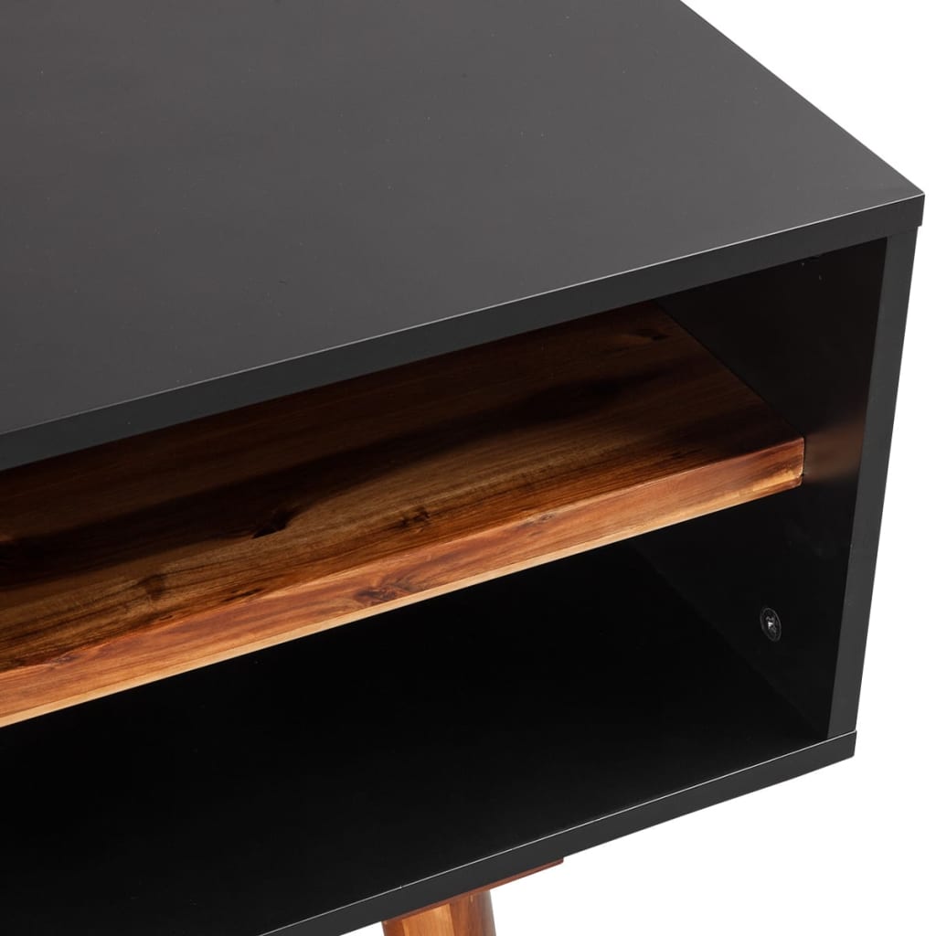 Tv Cabinet Solid Acacia Wood - 120×35×50cm