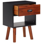 Solid Acacia Wood Bedside Cabinet