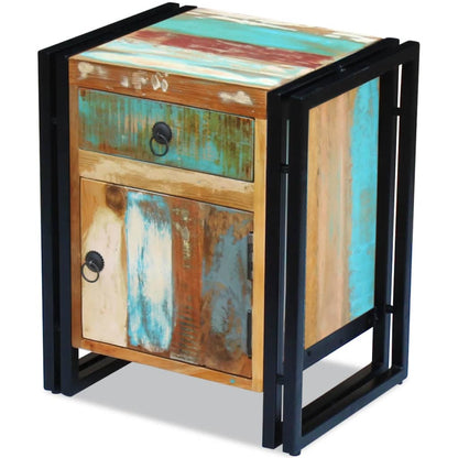 Bedside Cabinet Solid Reclaimed Wood - 43×33×51cm