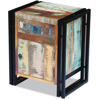 Bedside Cabinet Solid Reclaimed Wood - 43×33×51cm