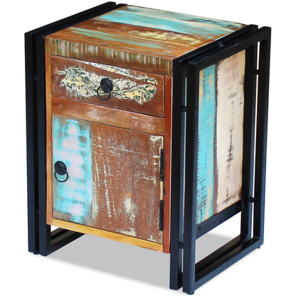 Bedside Cabinet Solid Reclaimed Wood - 43×33×51cm