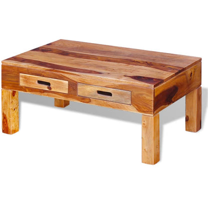 Coffee Table Solid Sheesham Wood - 90×55×40cm