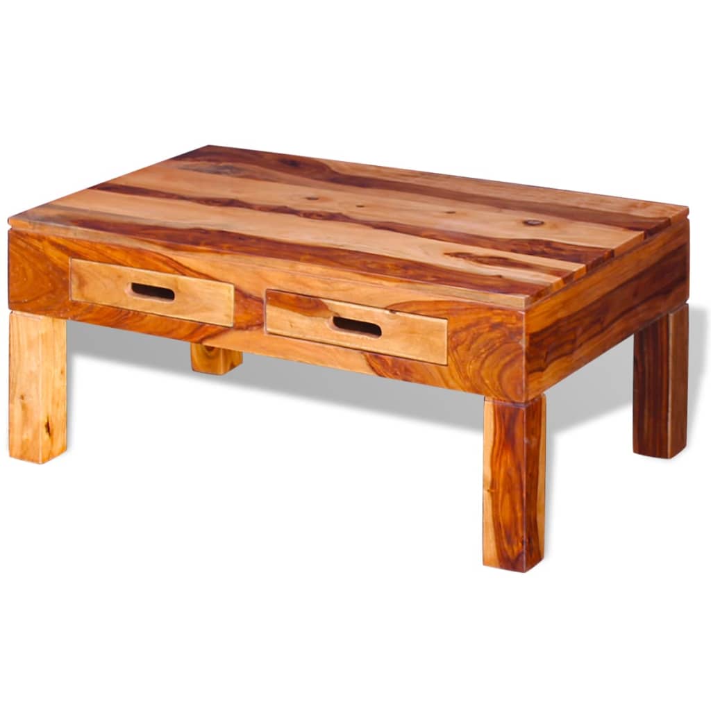 Coffee Table Solid Sheesham Wood - 90×55×40cm