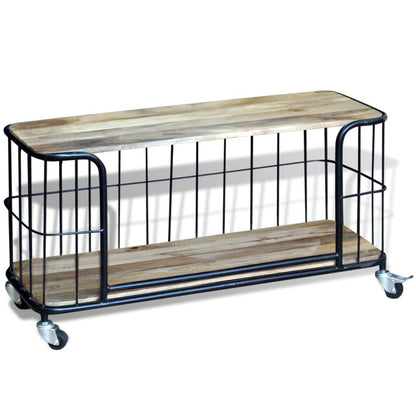 Tv Cabinet Solid Mango Wood - 100×40×45cm
