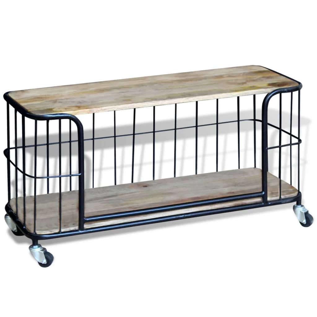 Tv Cabinet Solid Mango Wood - 100×40×45cm
