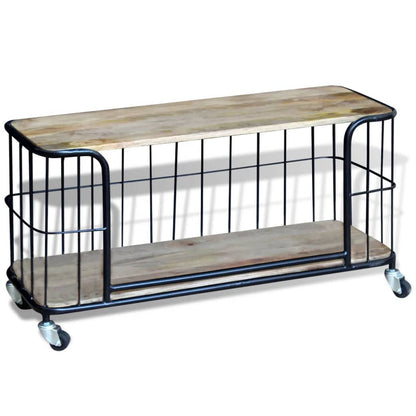 Tv Cabinet Solid Mango Wood - 100×40×45cm